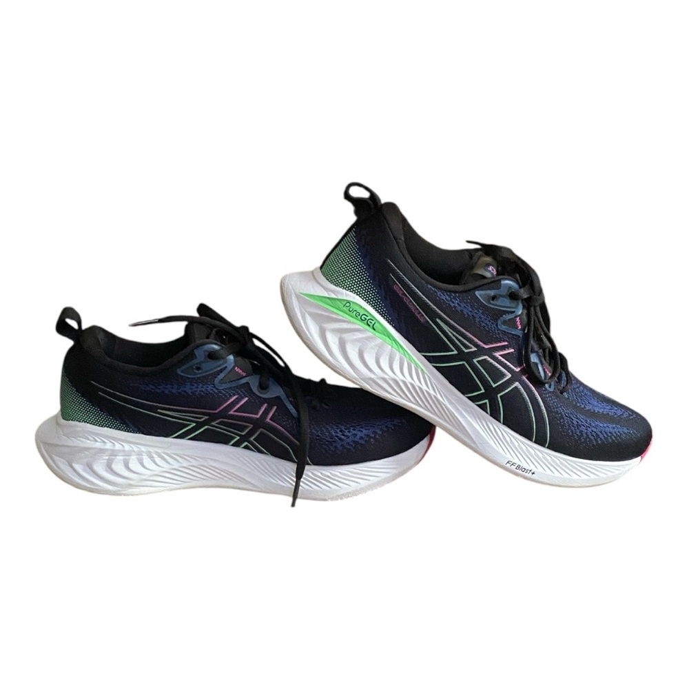 ASICS Women's Black and Pink Athletic Shoes